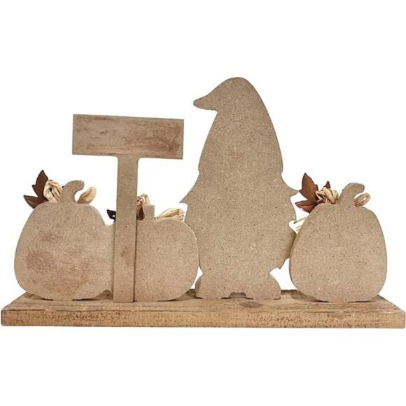 Fall Decorations for Home Thanksgiving Decor Wooden Gnome Sign Farmhouse - Picture 7 of 8
